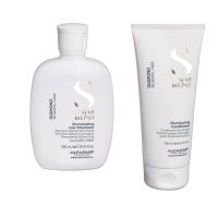 ALFAPARF Semi di Lino - Diamond Набор в косметичке (шампунь 250мл+кондиционер 200мл) для блеска